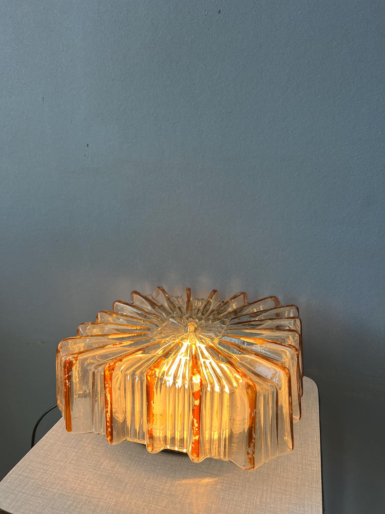 Vintage Herda Flush Mount Glass Ceiling Lamp
