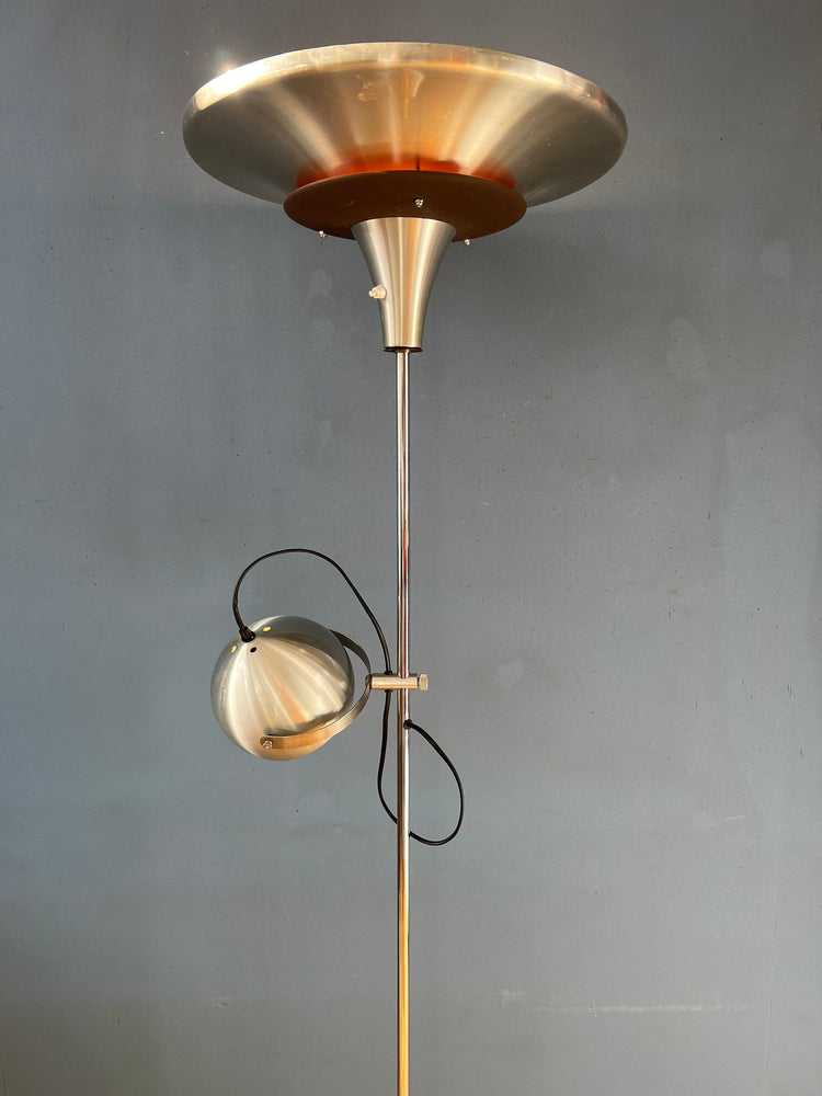 Vintage Lakro Amstelveen Space Age UFO Floor lamp with Eyeball Shade