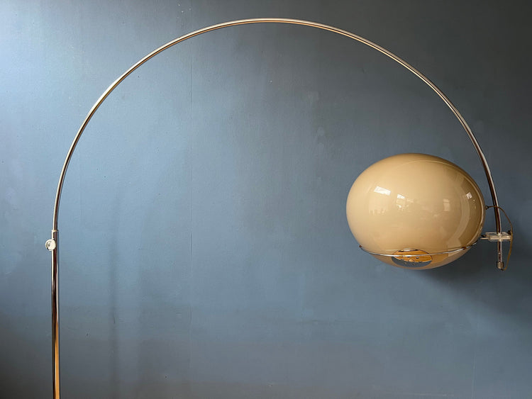 Mid Century Space Age Mushroom Arc Floor Lamp by GEPO