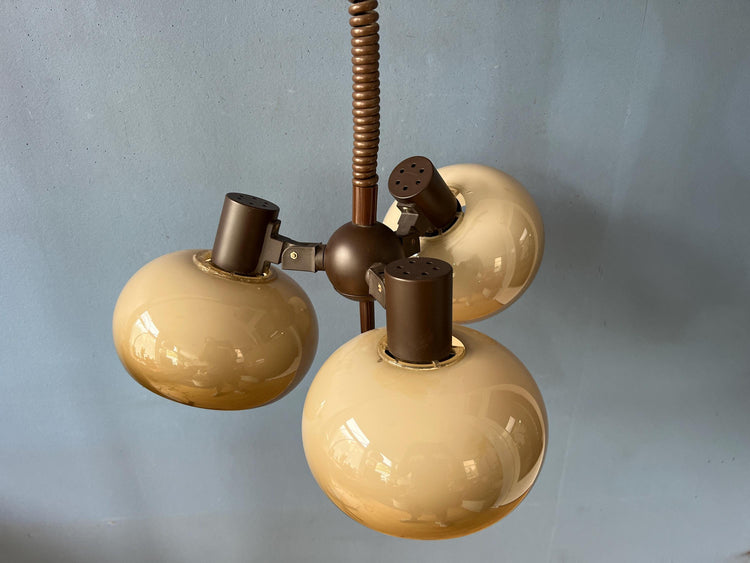 Vintage Herda Mushroom Space Age Chandelier Pendant Light