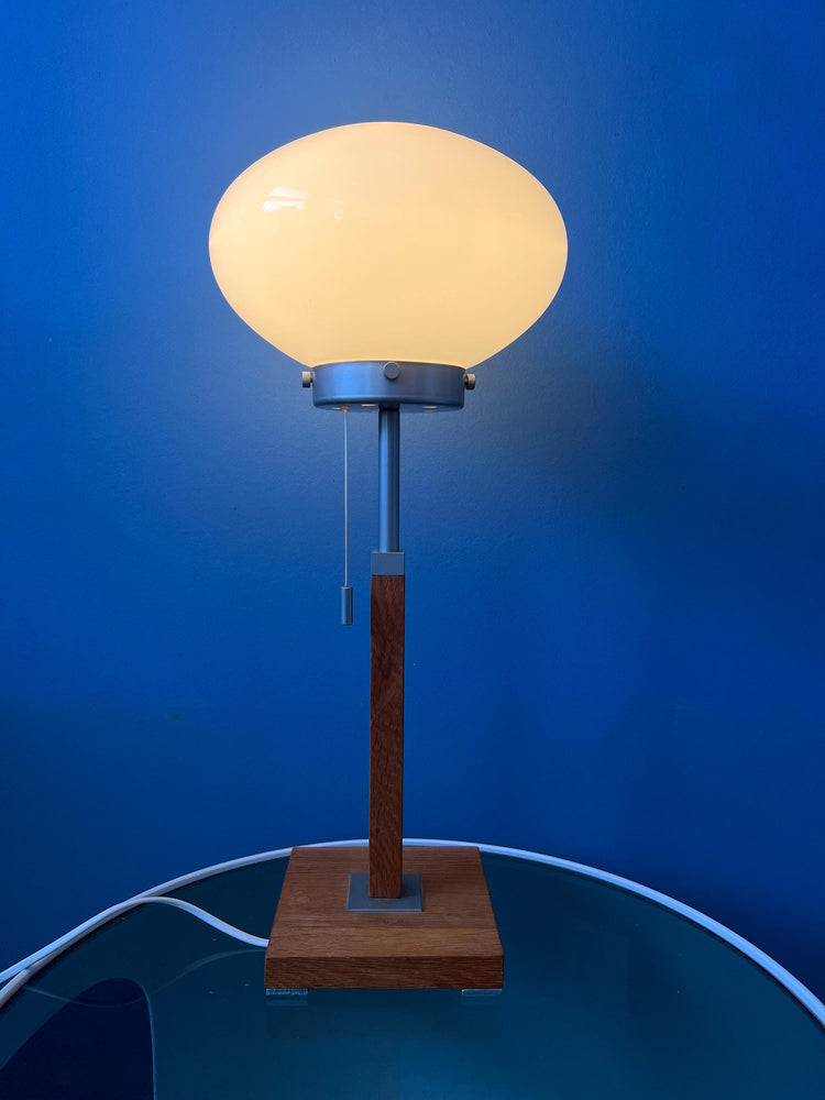 Vintage Ikea Läreda Post Modern Opaline Glass Desk Lamp
