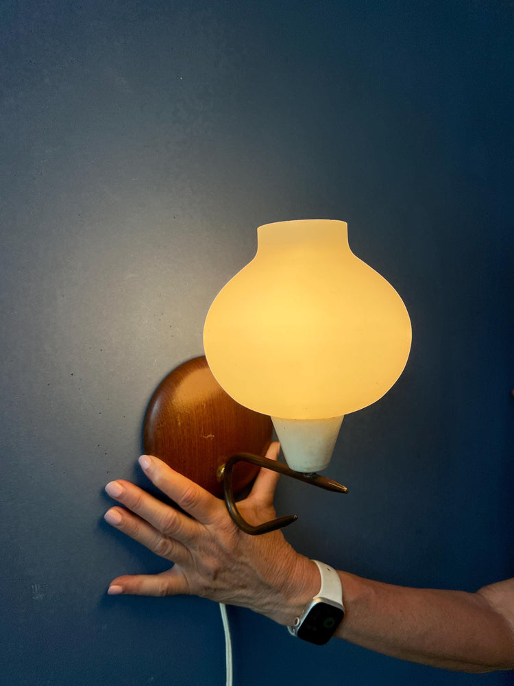 Vintage Mid Century Glass Bubble Wall Sconce