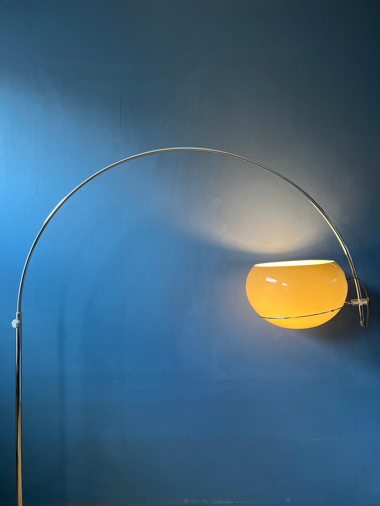 Mid Century Space Age Mushroom Arc Floor Lamp by GEPO