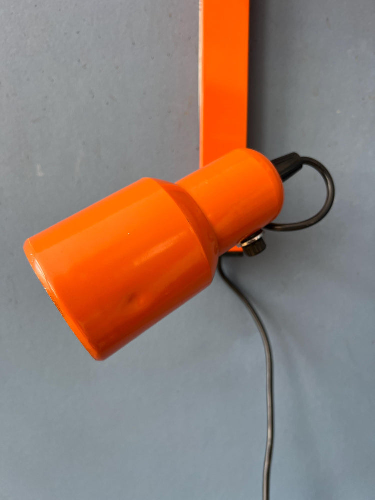 Vintage Metal Orange Space Age Wall Sconce