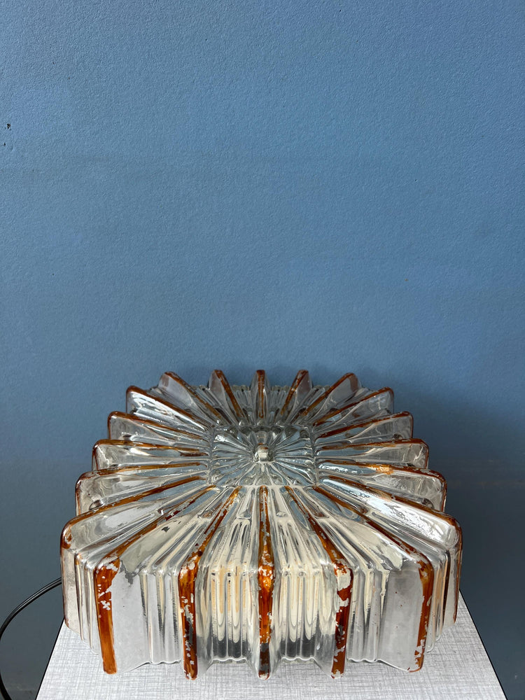 Vintage Herda Flush Mount Glass Ceiling Lamp