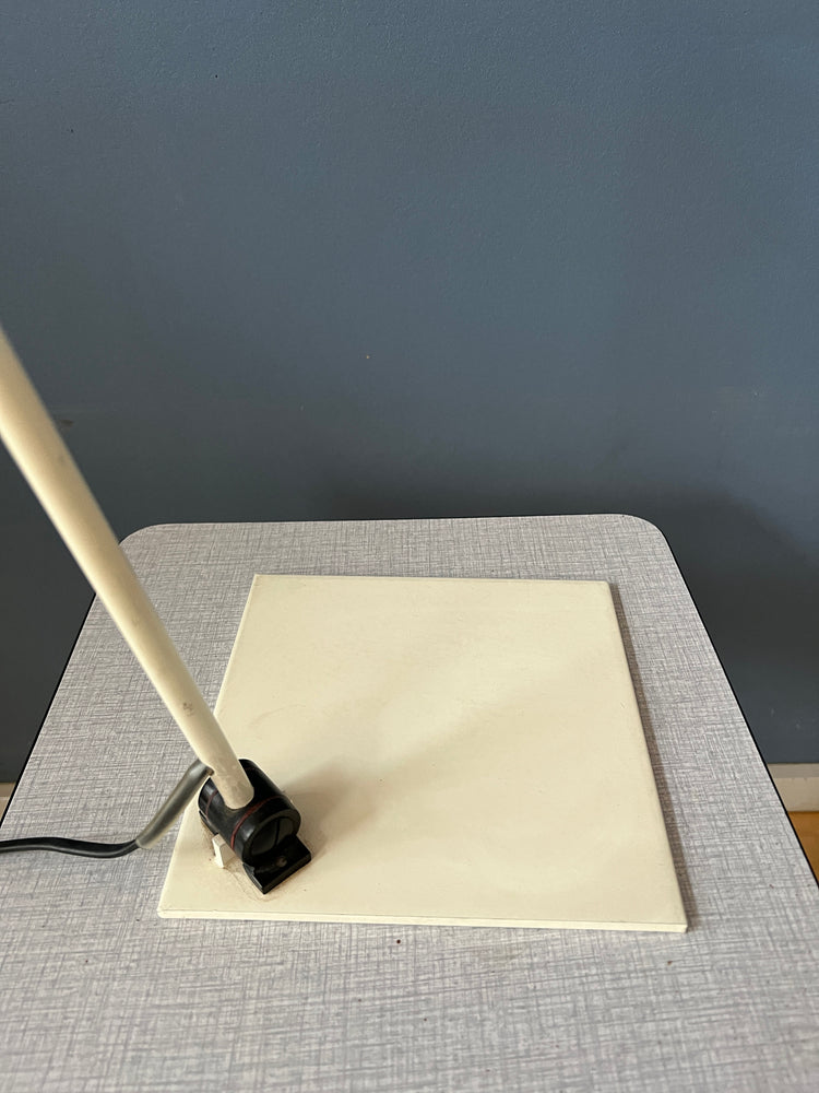 Adjustable White Mid Century Desk Lamp