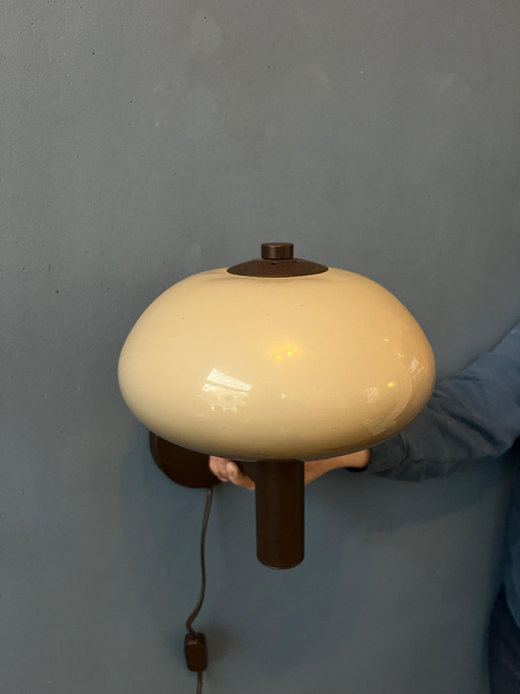 Vintage Massive Mushroom Space Age Wall Sconce