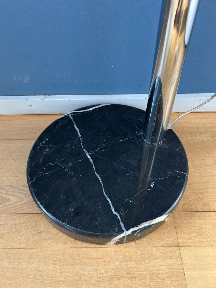 Chrome Three Finger 80s Arc Floor Lamp