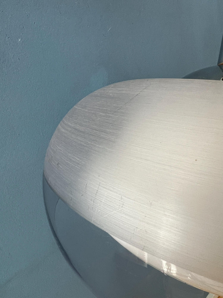 Mid Century Clear Acrylic Glass UFO Space Age Pendant Lamp