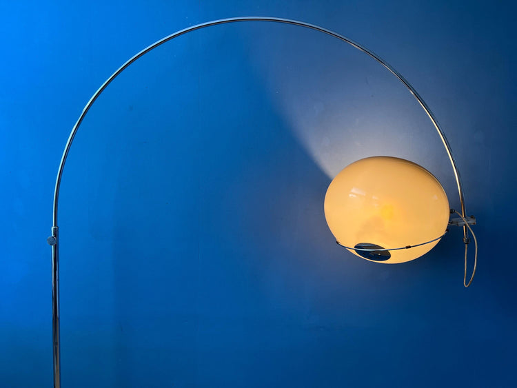 Mid Century Space Age Mushroom Arc Floor Lamp by GEPO