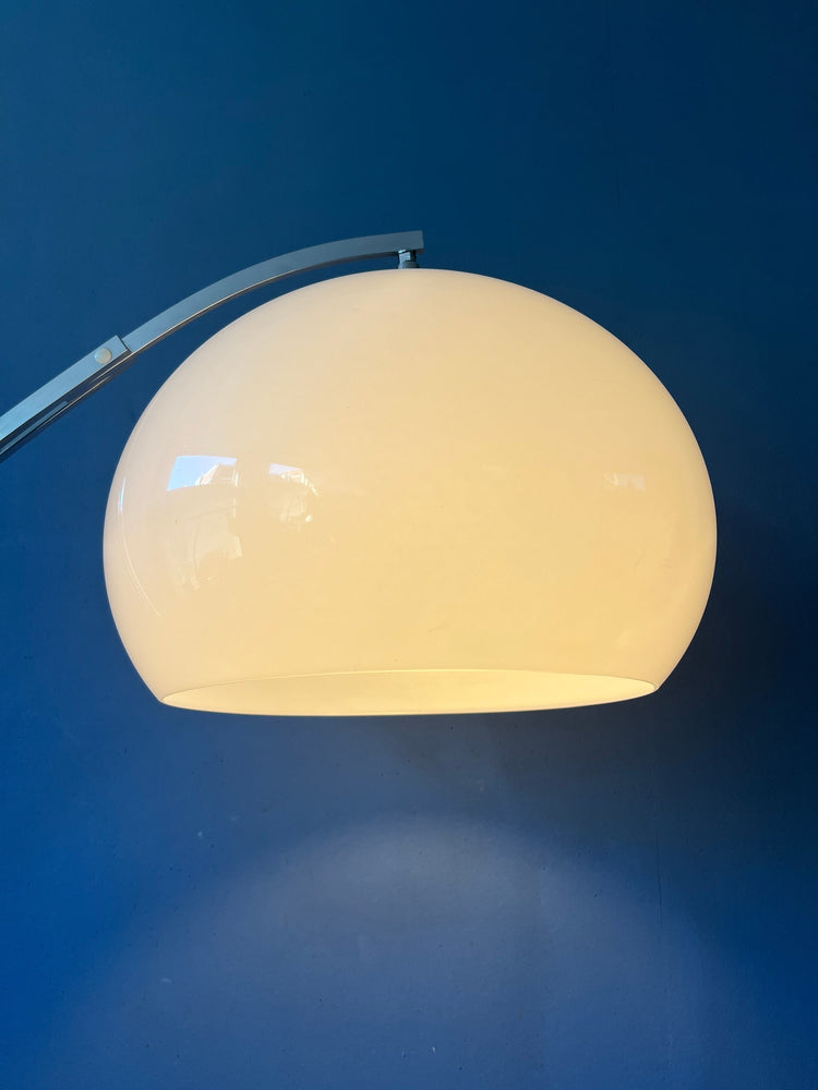 Vintage Sölken Leuchten Space Age Arc Floor Lamp | Mid Century Modern Mushroom Standing Light