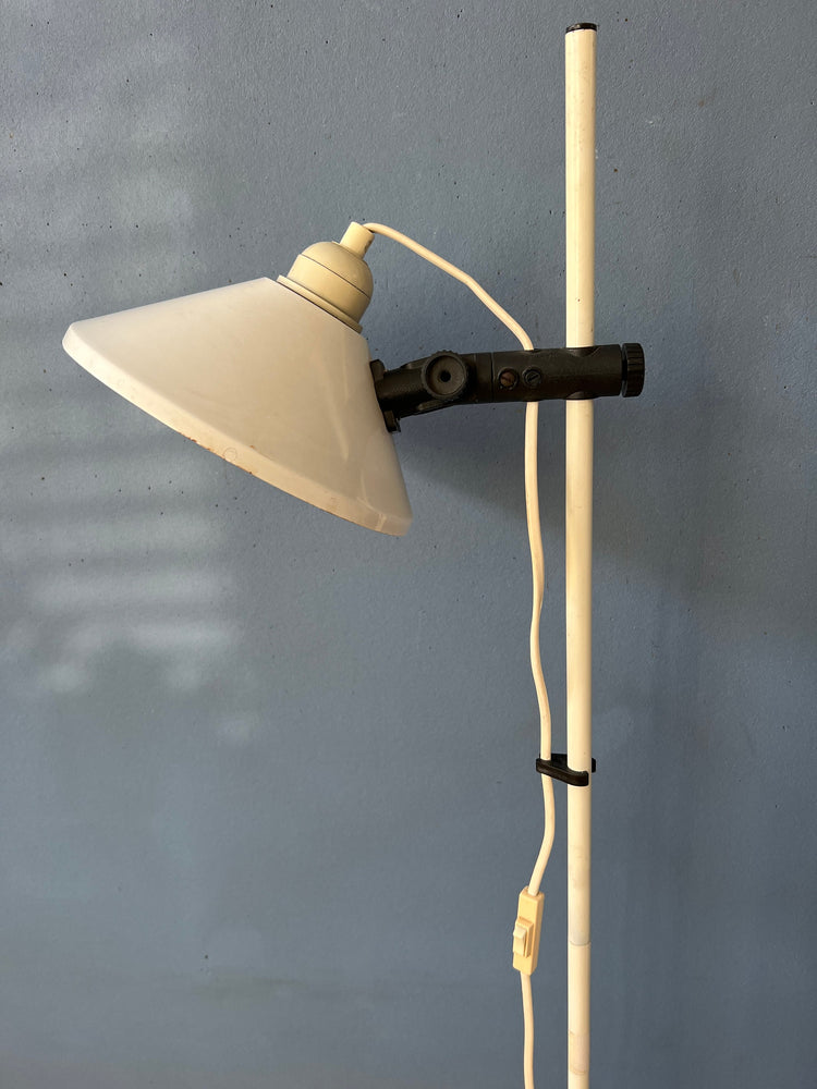 White Mid Century Space Age Woja Floor Lamp