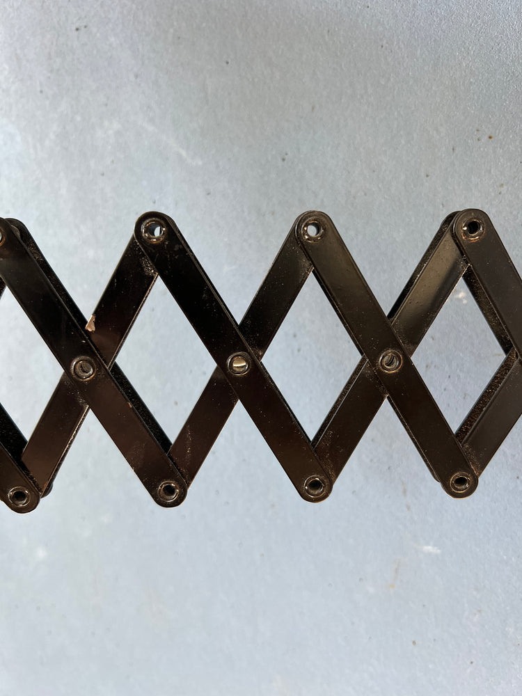 Mid Century Black and Silver Scissor Wall Lamp