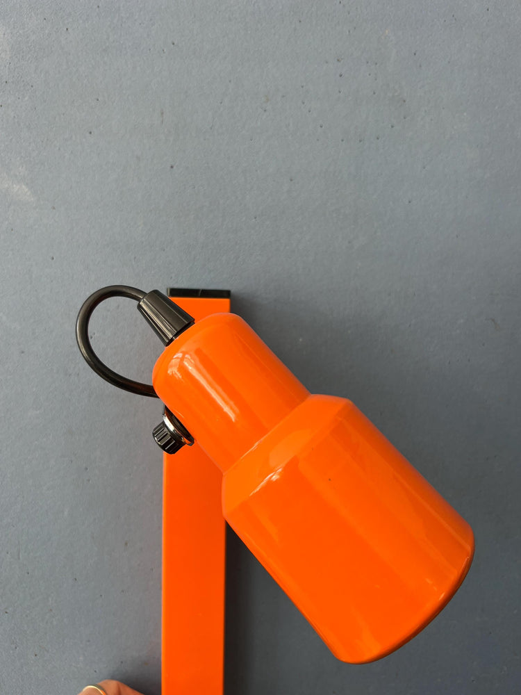 Vintage Metal Orange Space Age Wall Sconce