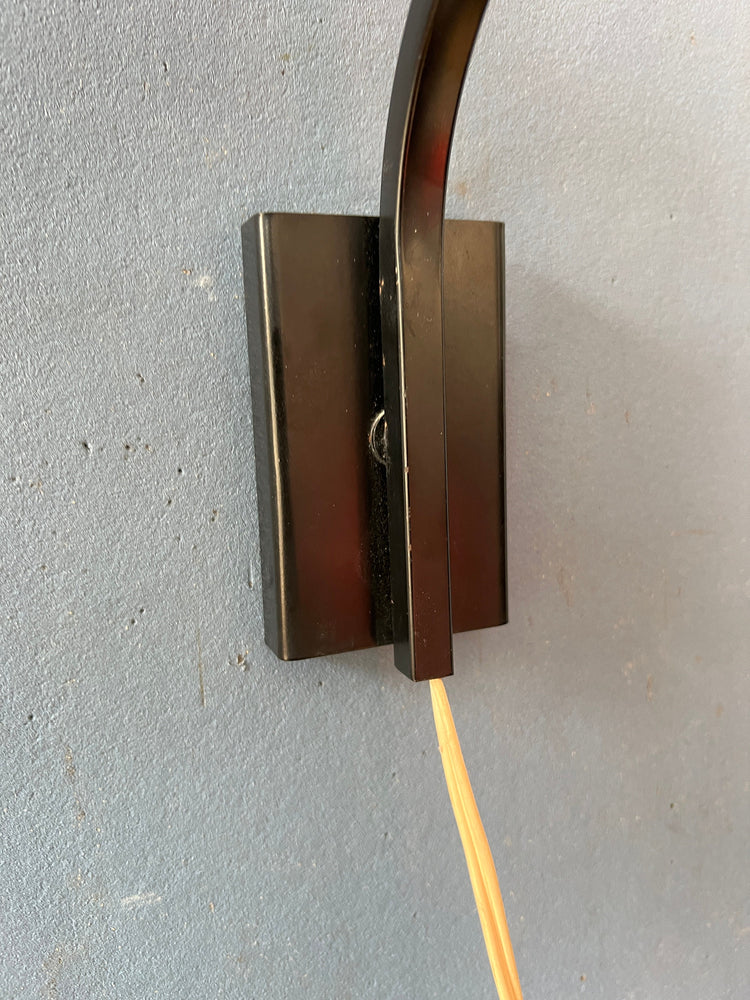 Orange Light Danish Mid Century Space Age 'Rod' Wall Lamp