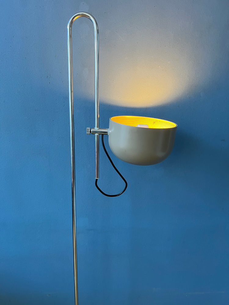Vintage Anvia Beige Adjustable Floor Lamp