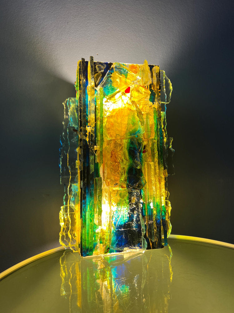 Vintage Raak 'Chartres' Glass Wall Lamp by Willem van Oyen