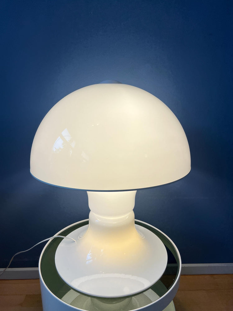 Large White Dijkstra Synthetic Mushroom Table or Floor Lamp