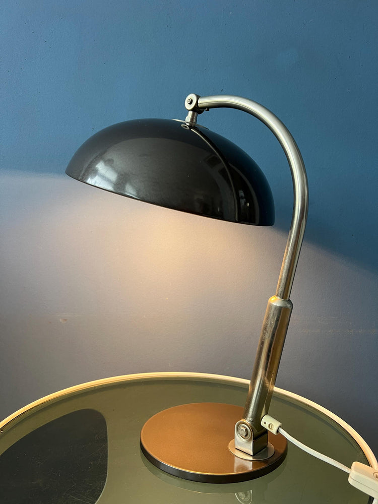 Vintage Black Hala Busquet 144 Desk Lamp by Herman Busquet