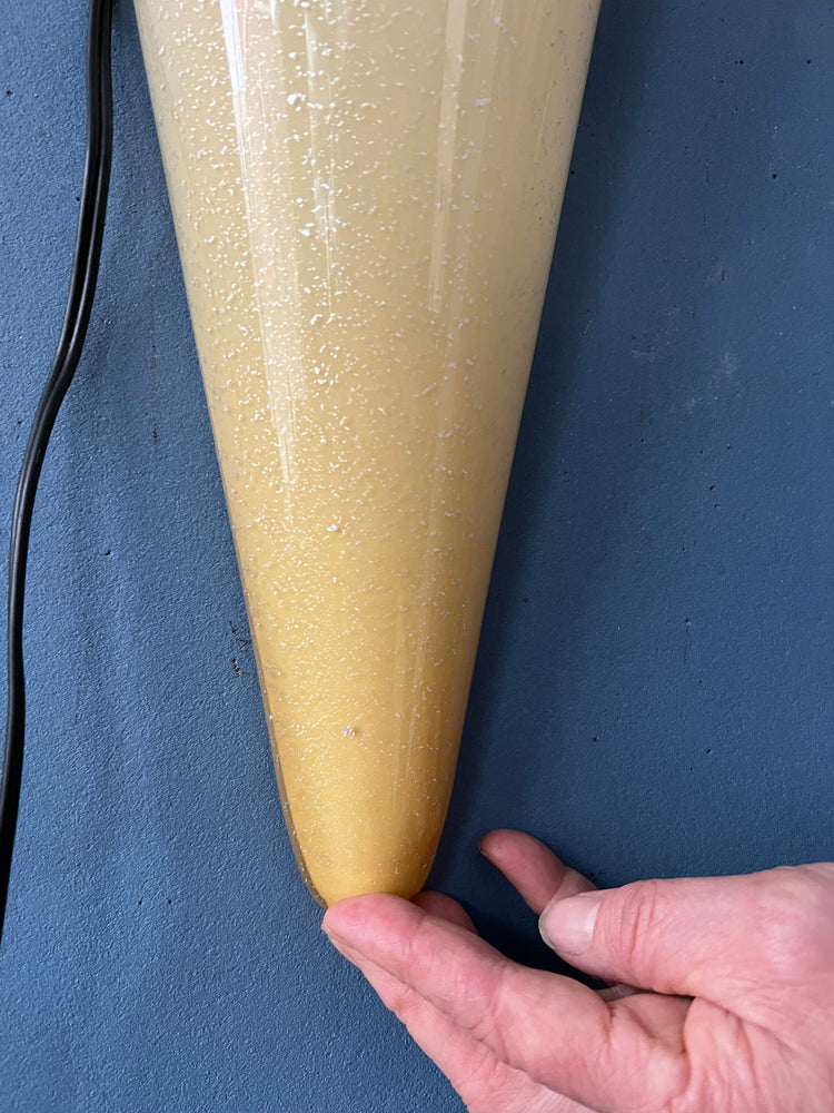 Astonishing Hand-Made Glass Wall Sconce with Gold Elements