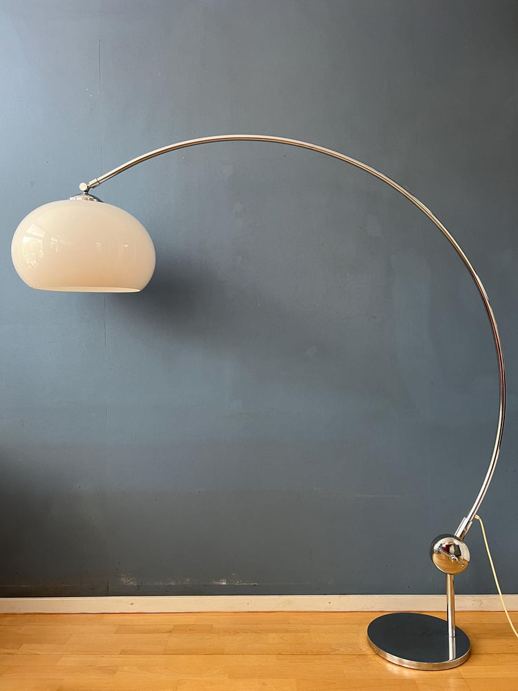 Small Mid Century Goffredo Reggiani Space Age Arc Floor Lamp