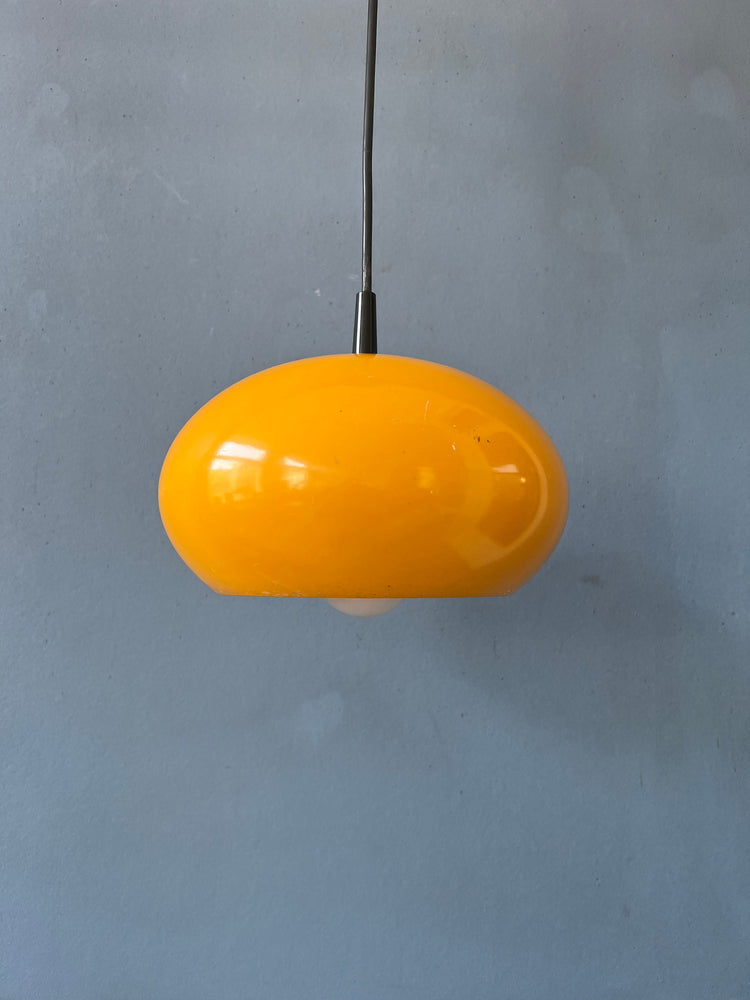 Yellow Pendant Lamp - Space Age Pendant Light - UFO Lamp