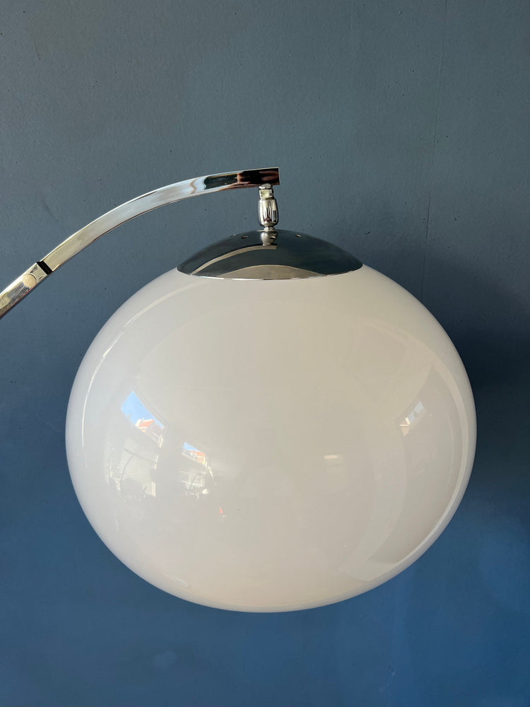 Vintage Sölken Leuchten Space Age Arc Floor Lamp | Mid Century Modern Mushroom Standing Light