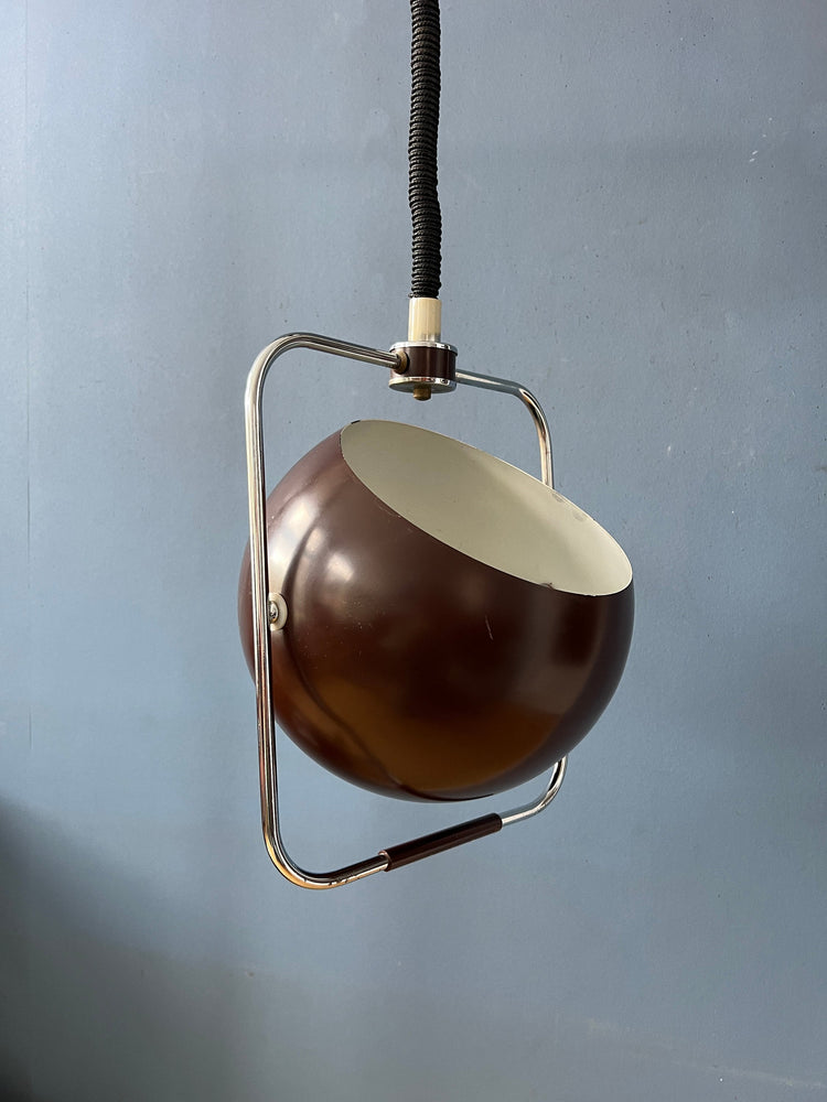 Brown GEPO Mid Century Eyeball Pendant Lamp