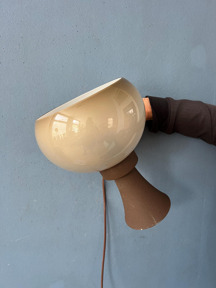 Vintage Space Age Herda Diabolo Mushroom Wall Lamp