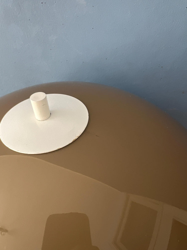 Vintage GEPO Mushroom Floor Lamp with Brown Faded Acrylic Glass Shade