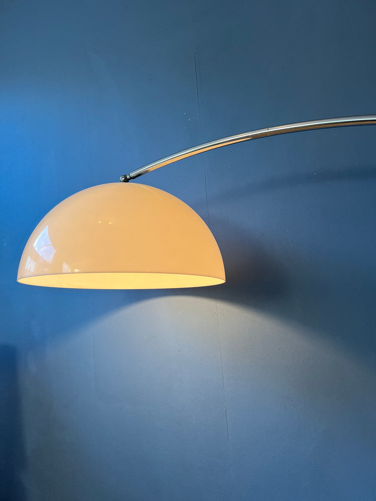 Mid Century Guzzini Space Age Arc Floor Lamp