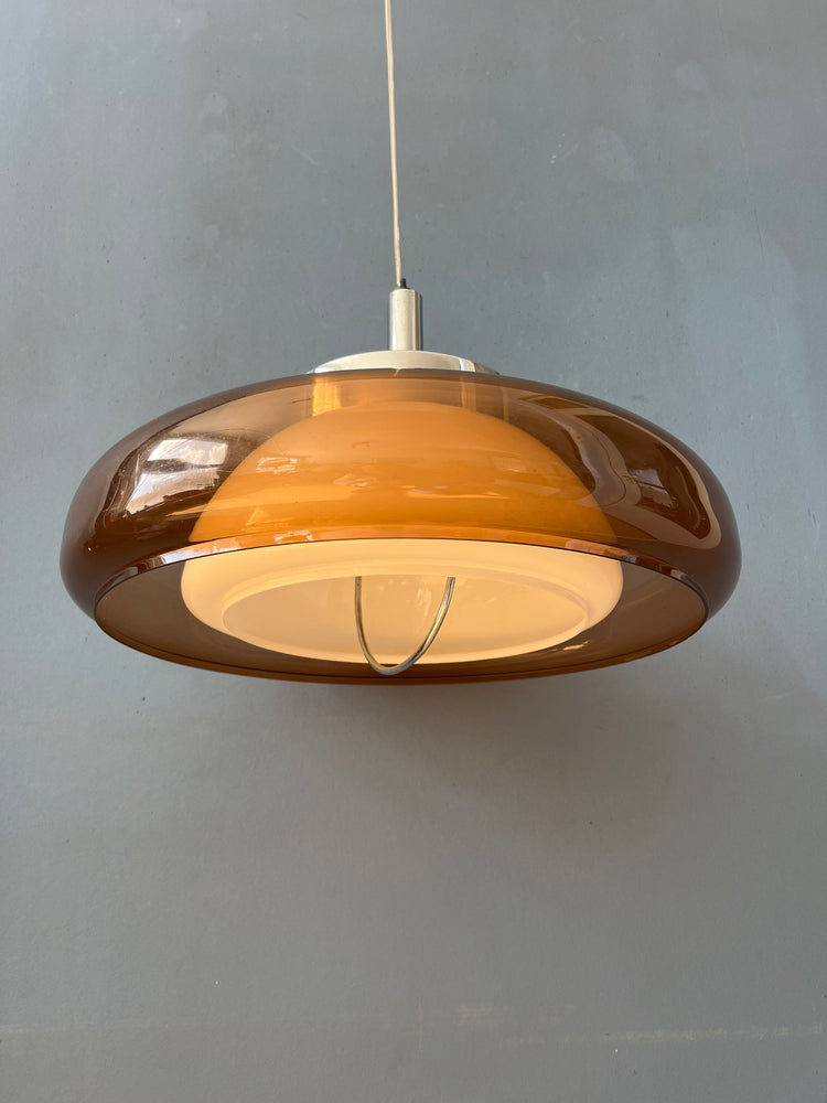 Mid Century Plexiglass Space Age Pendant Lamp