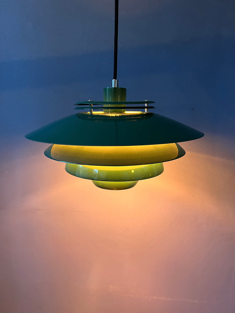 Green Danish Mid Century Style Pendant Lamp