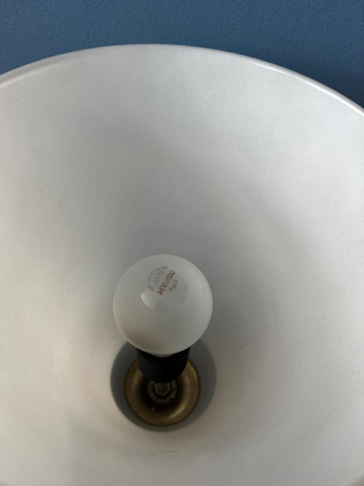 Mid Century Cone Opaline Glass Table Lamp