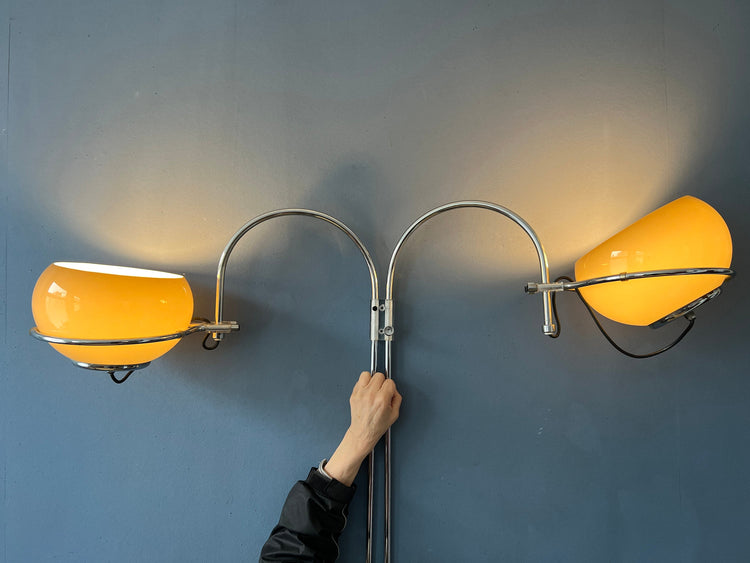 GEPO Space Age Double Arc Mushroom Wall Lamp