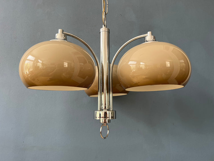 Mid Century Dijkstra Space Age Mushroom Chandelier Pendant Lamp