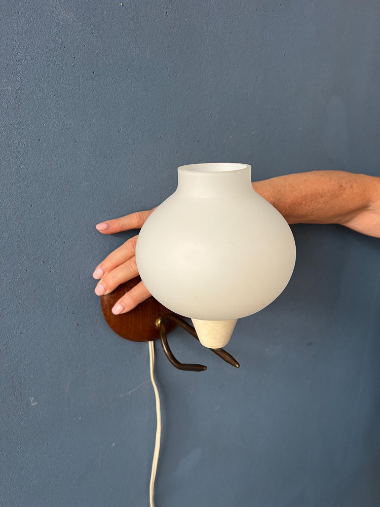 Vintage Mid Century Glass Bubble Wall Sconce