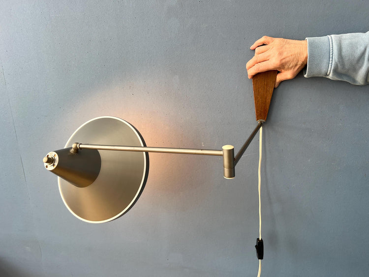 Vintage Flexible Philips Swing Arm Swivel Wall Lamp
