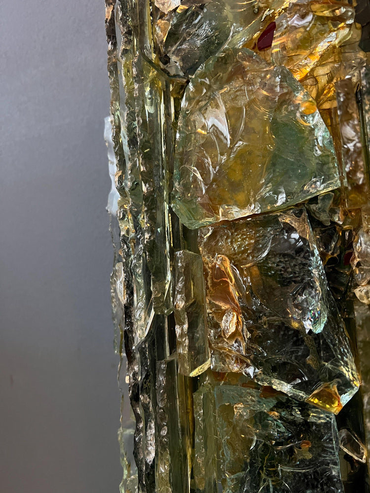Vintage Raak 'Chartres' Glass Wall Lamp by Willem van Oyen