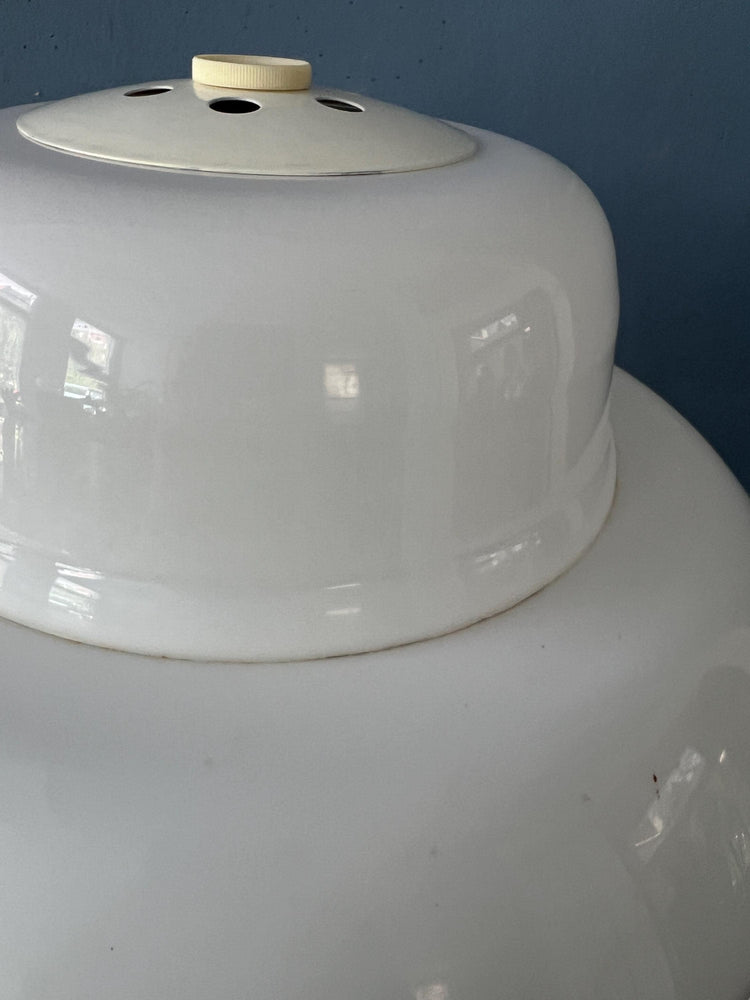 Mid Century Mushroom Floor Lamp with White Plexiglass Shade