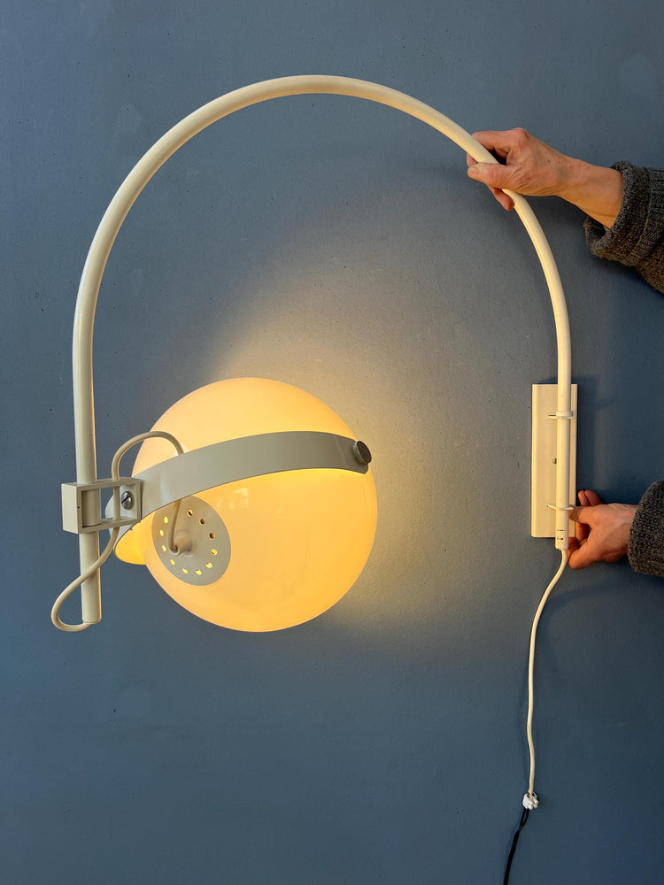 Vintage Dijkstra Space Age Mushroom Arc Wall Lamp