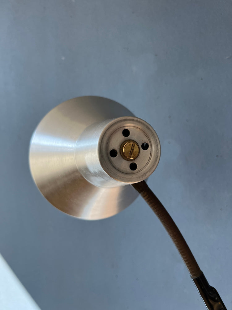 Mid Century Black and Silver Scissor Wall Lamp