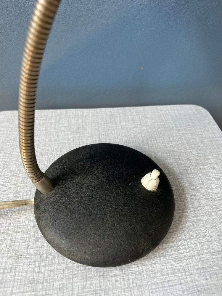 Small Black Bauhaus Style Metal Desk Lamp