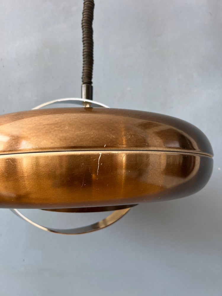 Vintage 'Copper' UFO Pendant Lamp