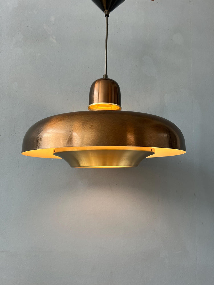 Mid Century Copper Dijkstra UFO Pendant Light