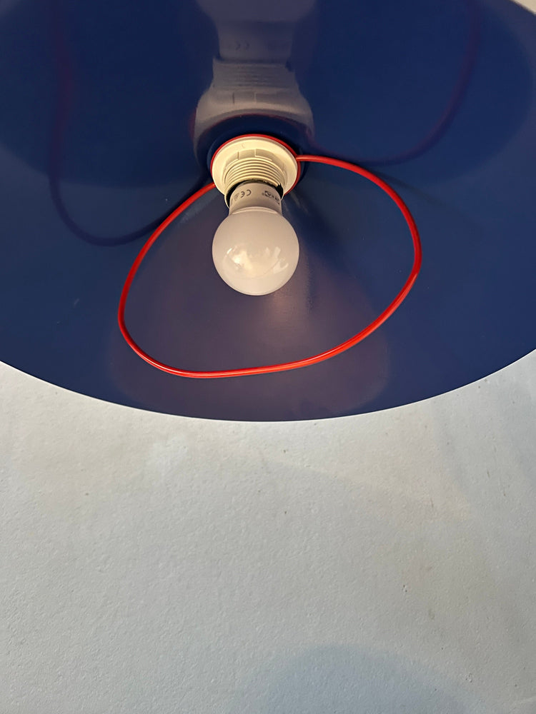 Vintage Memphis Suspension Pendant Lamp in Blue, Green and Red