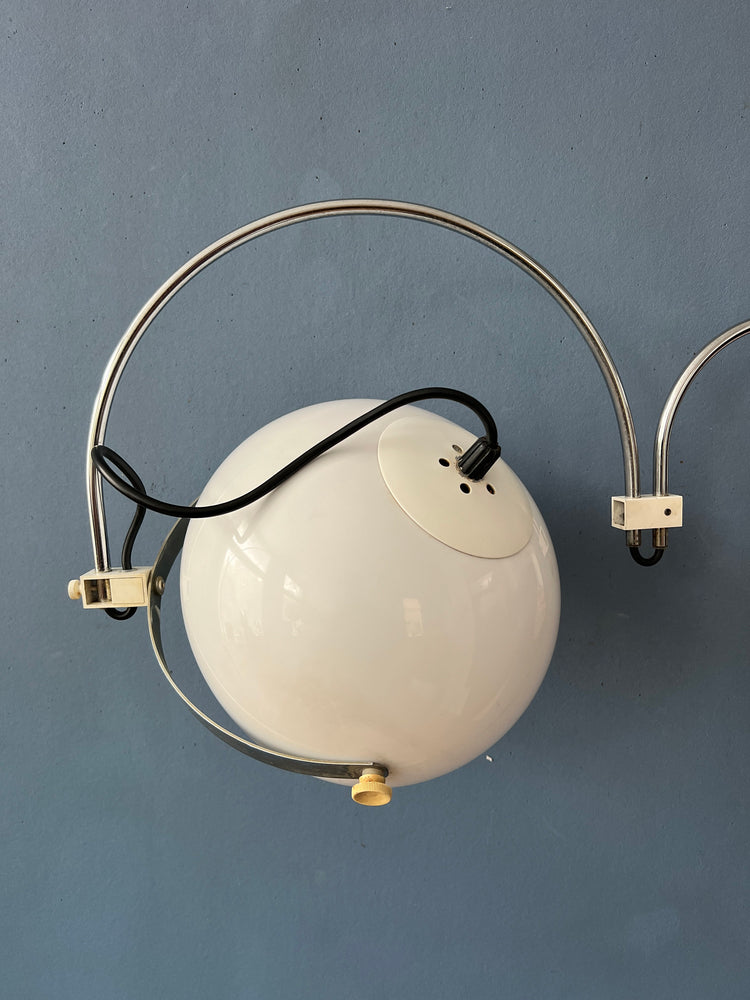 Vintage Anvia Double Arc Space Age Mushroom Wall Light