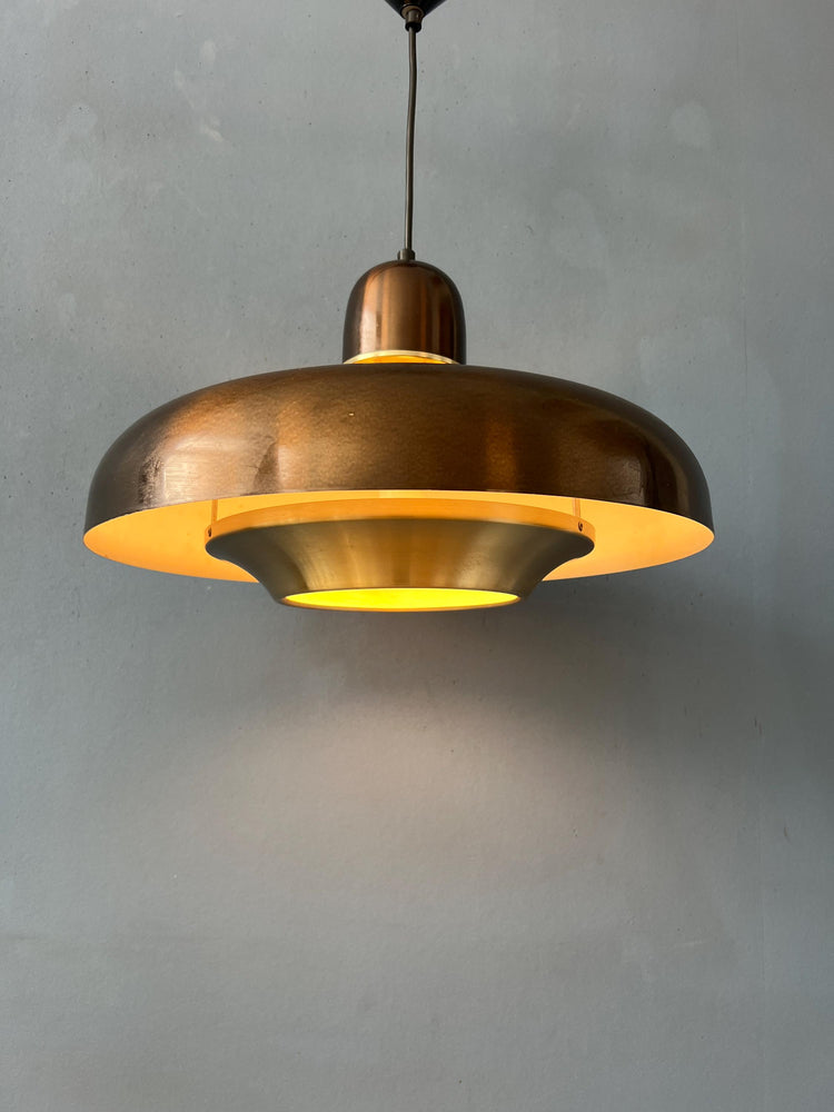 Mid Century Copper Dijkstra UFO Pendant Light