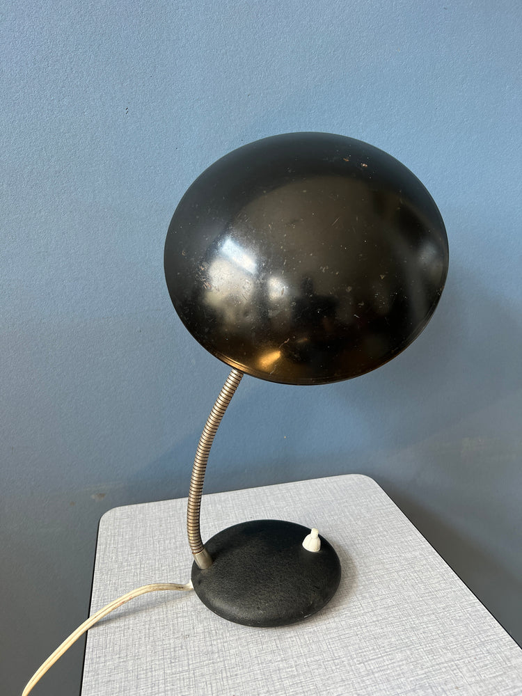 Small Black Bauhaus Style Metal Desk Lamp