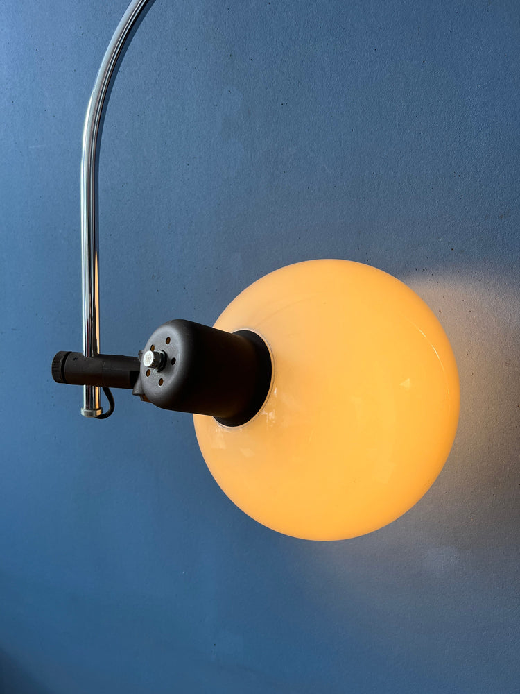 Mid Century Herda Mushroom Arc Wall Lamp - Space Age Light Fixture